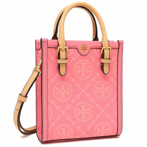 【TORY BURCH】琴譜兩用包-玫瑰粉色