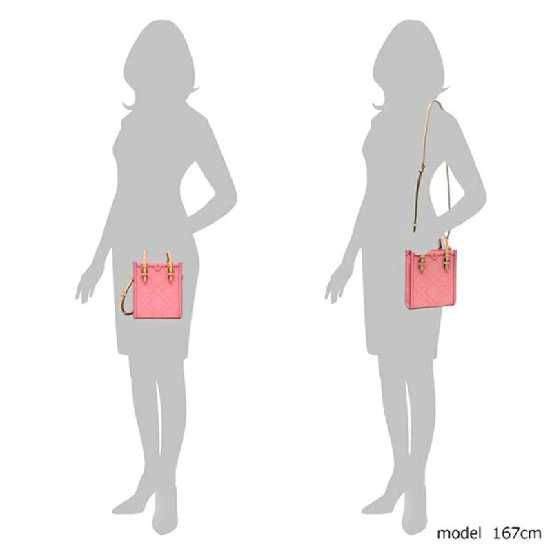 【TORY BURCH】琴譜兩用包-玫瑰粉色-6