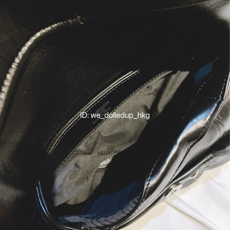 BALENCIAGA Broken Bag chain knot clutch 黑色做舊-6