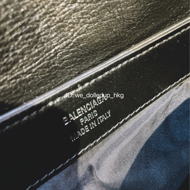 BALENCIAGA Broken Bag chain knot clutch 黑色做舊-7