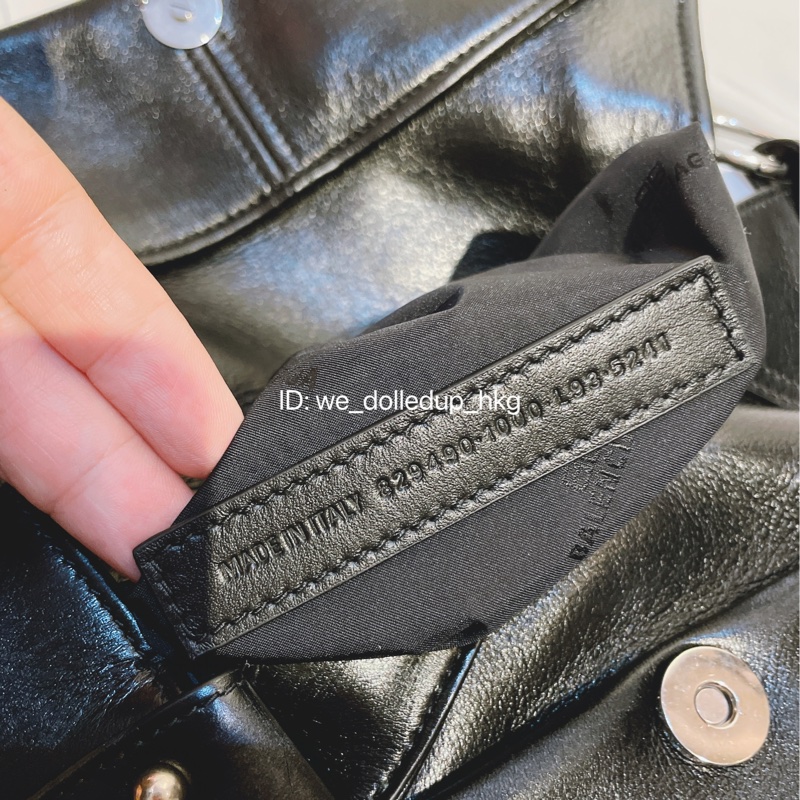 BALENCIAGA Broken Bag chain knot clutch 黑色做舊-8