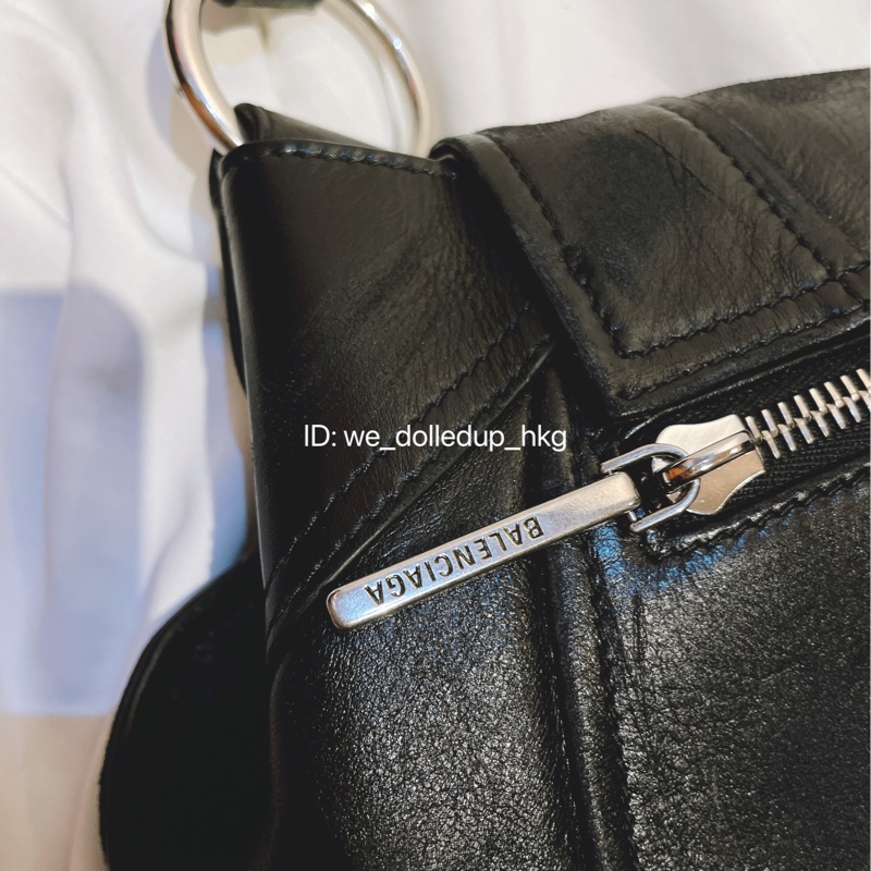 BALENCIAGA Broken Bag chain knot clutch 黑色做舊-9