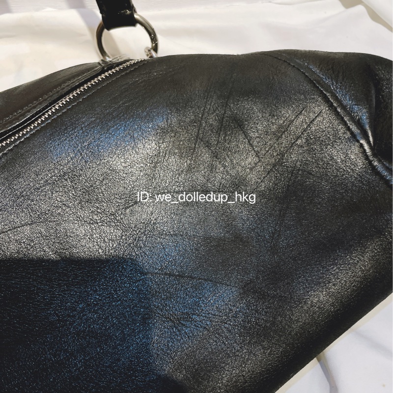 BALENCIAGA Broken Bag chain knot clutch 黑色做舊-12