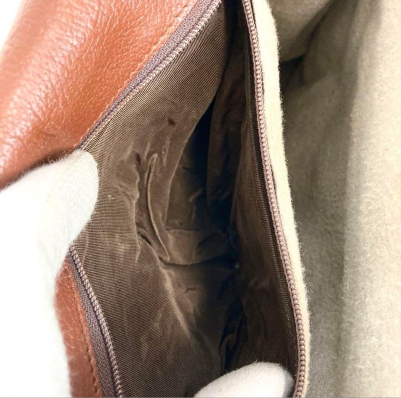 LOEWE 羅威 棕色牛皮肩背包-8