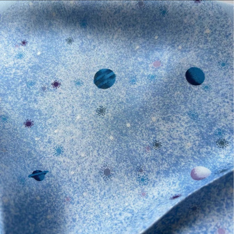 【全新 ✨ 全網最甜價!】Hermes 淡蓝色絲巾 Full Set有盒(下單前先詢問庫存❗️)-4