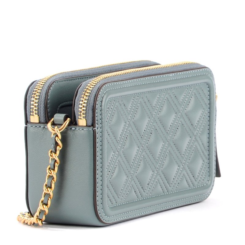 【TORY BURCH】雙拉鍊相機包-水藍色-1