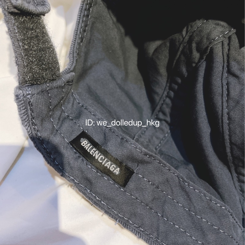 BALENCIAGA 藍色 做舊 車線 帽子 59cm L size-5