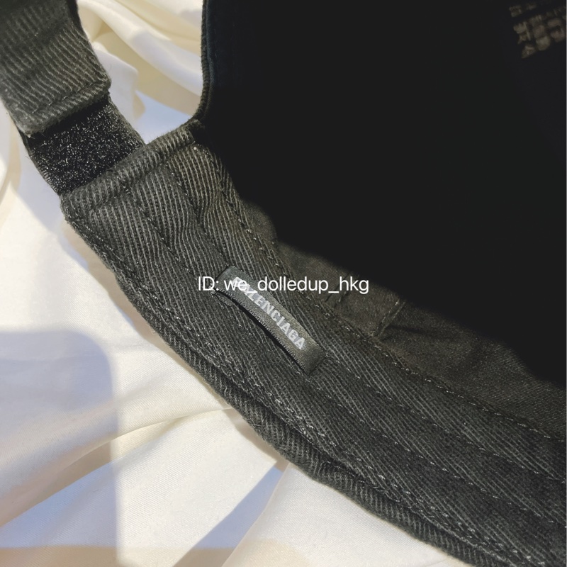 BALENCIAGA 可樂 經典 黑色帽子 57cm M size-4