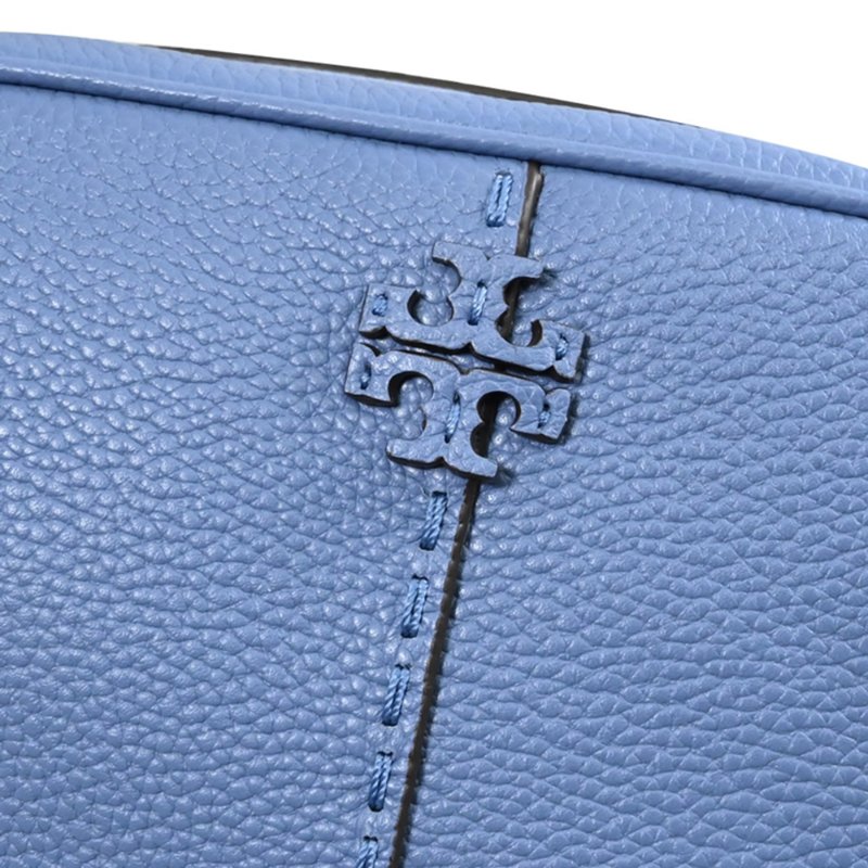 【TORY BURCH】荔枝皮革相機包-水藍色-4