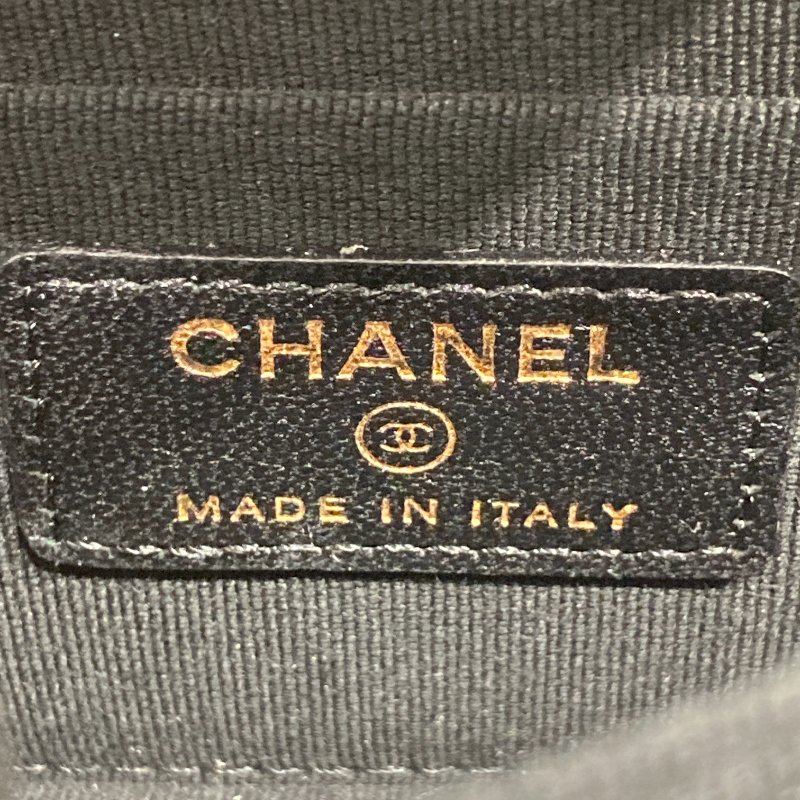 CHANEL 香奈兒 AP1762 TRENDY WALLET ON CHAIN MINI 迷你斜背翻蓋包 羊皮 黑色 淺金色-15