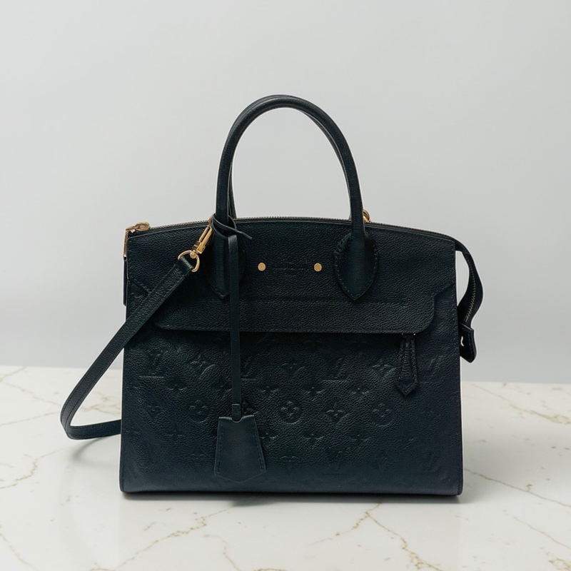 莉亞精品♡LV m41748 黑壓紋手提斜背包 二手-0