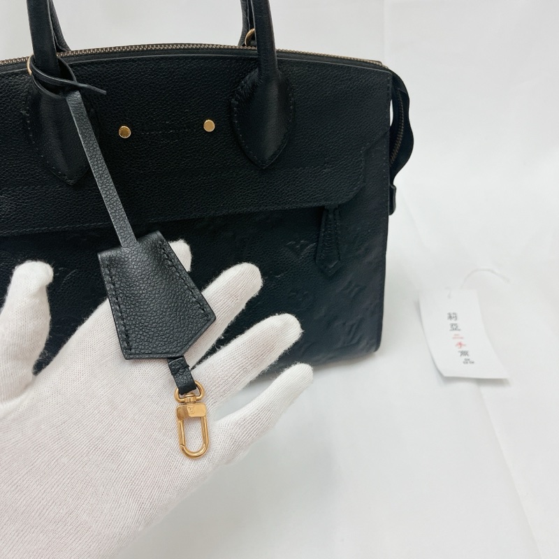 莉亞精品♡LV m41748 黑壓紋手提斜背包 二手-5