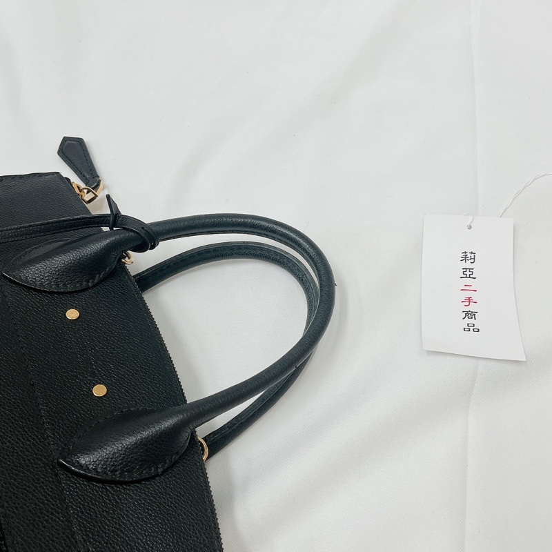 莉亞精品♡LV m41748 黑壓紋手提斜背包 二手-9