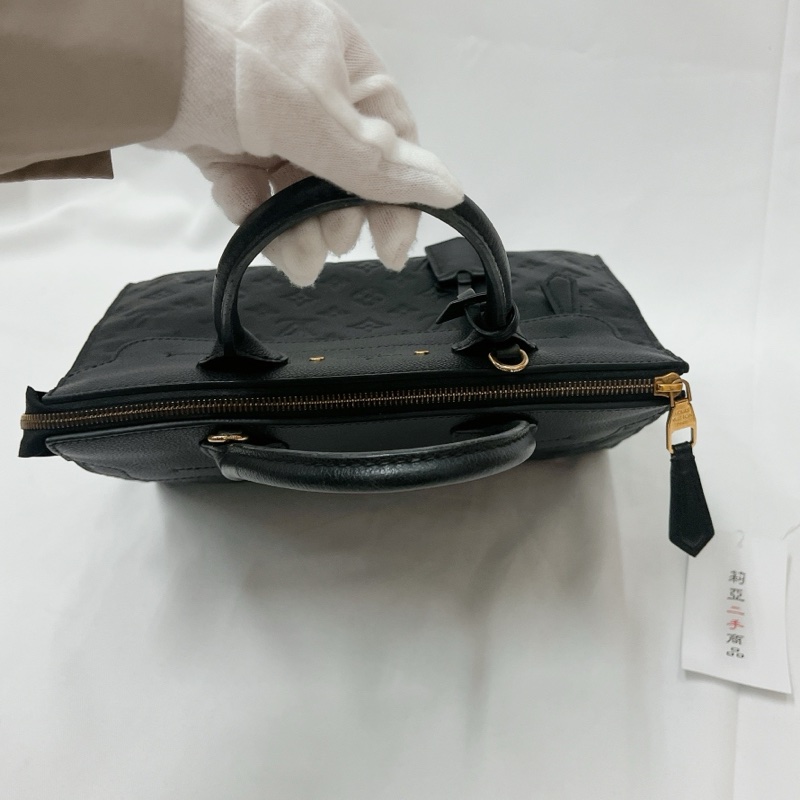 莉亞精品♡LV m41748 黑壓紋手提斜背包 二手-11