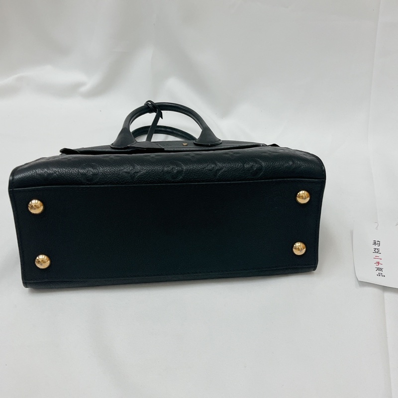 莉亞精品♡LV m41748 黑壓紋手提斜背包 二手-12