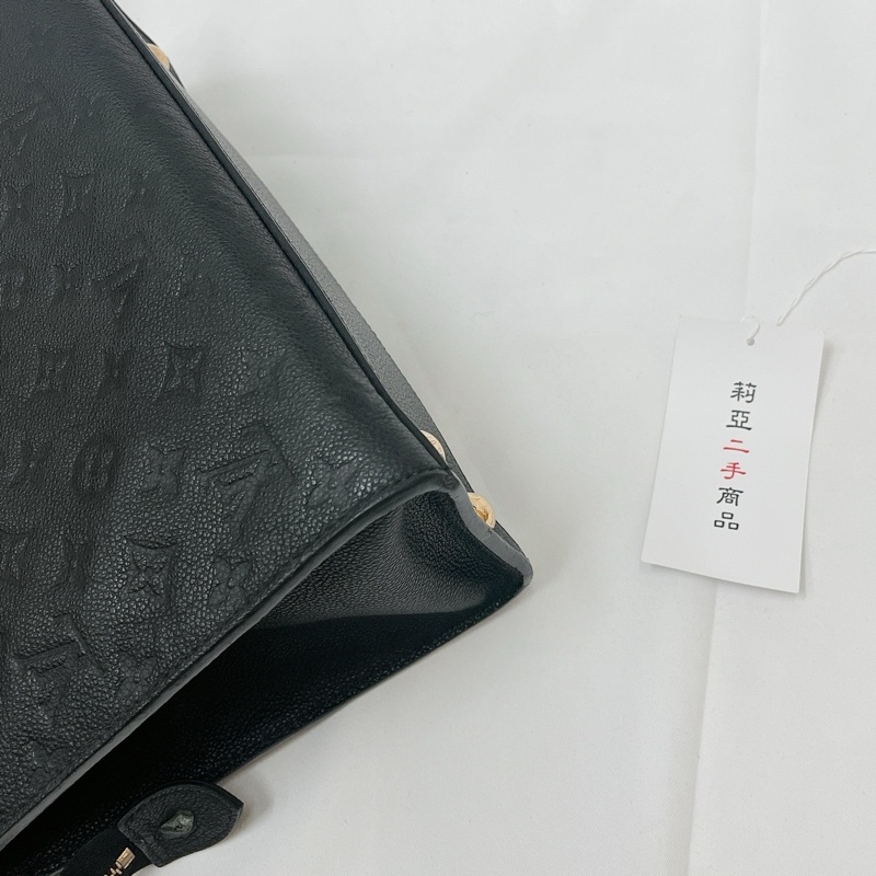 莉亞精品♡LV m41748 黑壓紋手提斜背包 二手-15