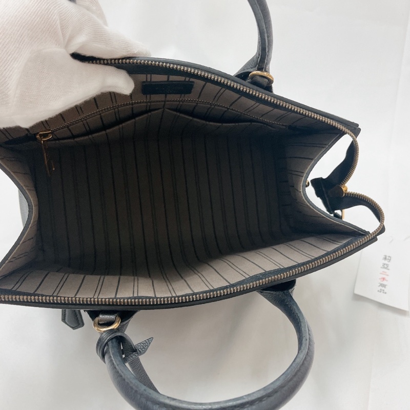 莉亞精品♡LV m41748 黑壓紋手提斜背包 二手-17