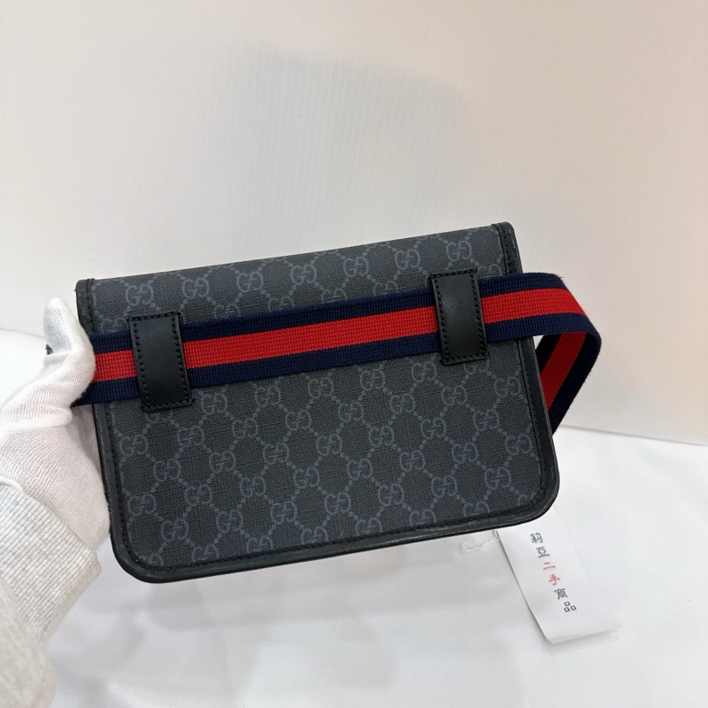 莉亞精品♡ Gucci 598113 黑老花胸包 二手-3