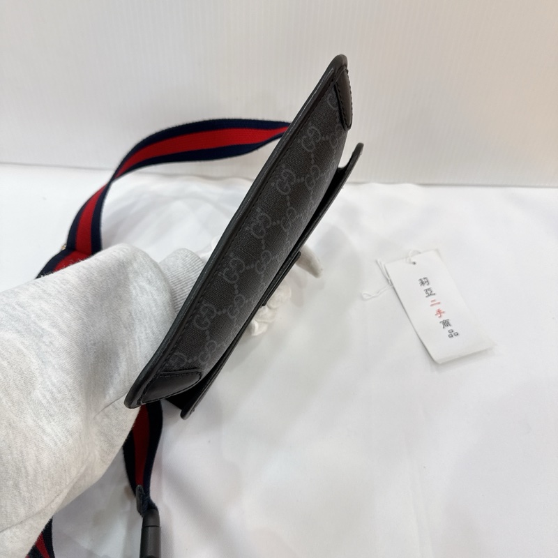 莉亞精品♡ Gucci 598113 黑老花胸包 二手-5