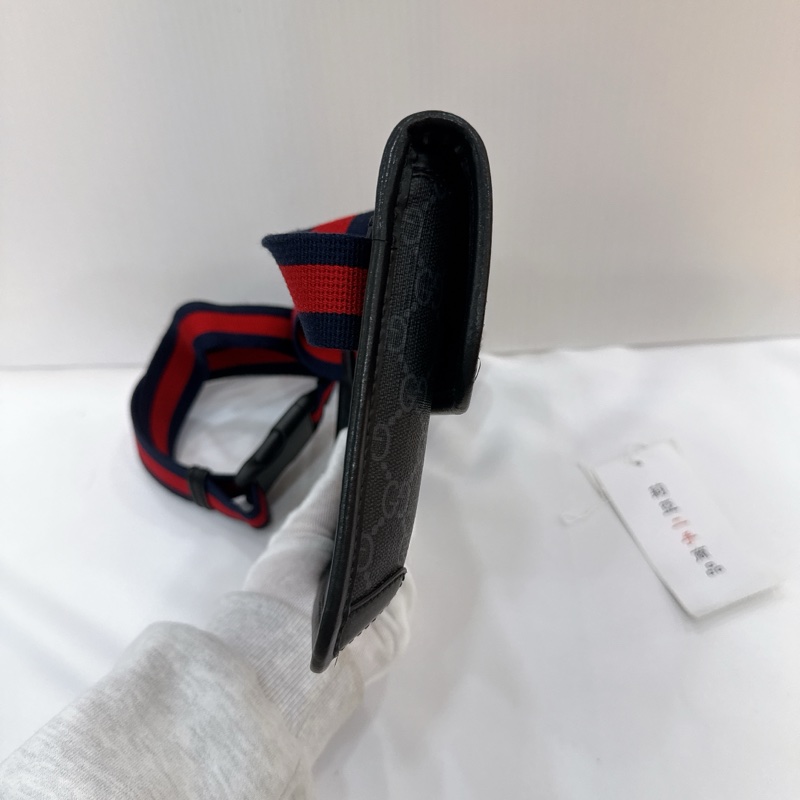 莉亞精品♡ Gucci 598113 黑老花胸包 二手-6