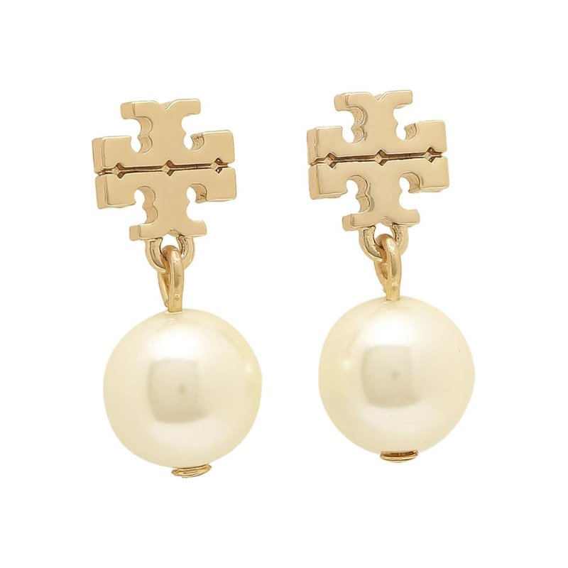 【TORY BURCH】雙T珍珠耳環-白色-3