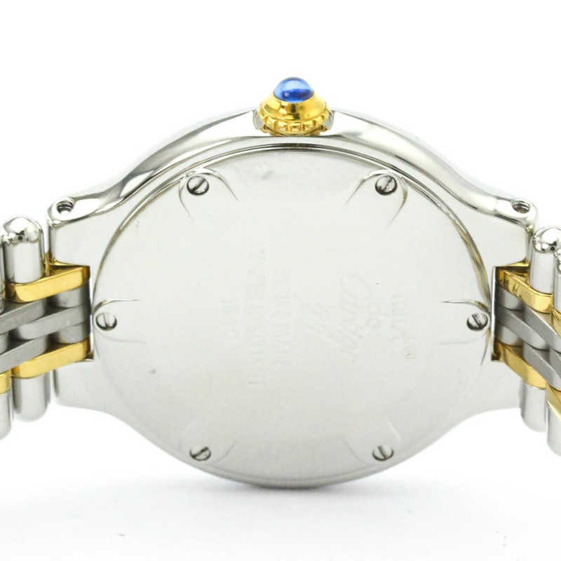 卡地亞 Must 21 鍍金精鋼石英女士腕錶 W10075F4 拋光-5