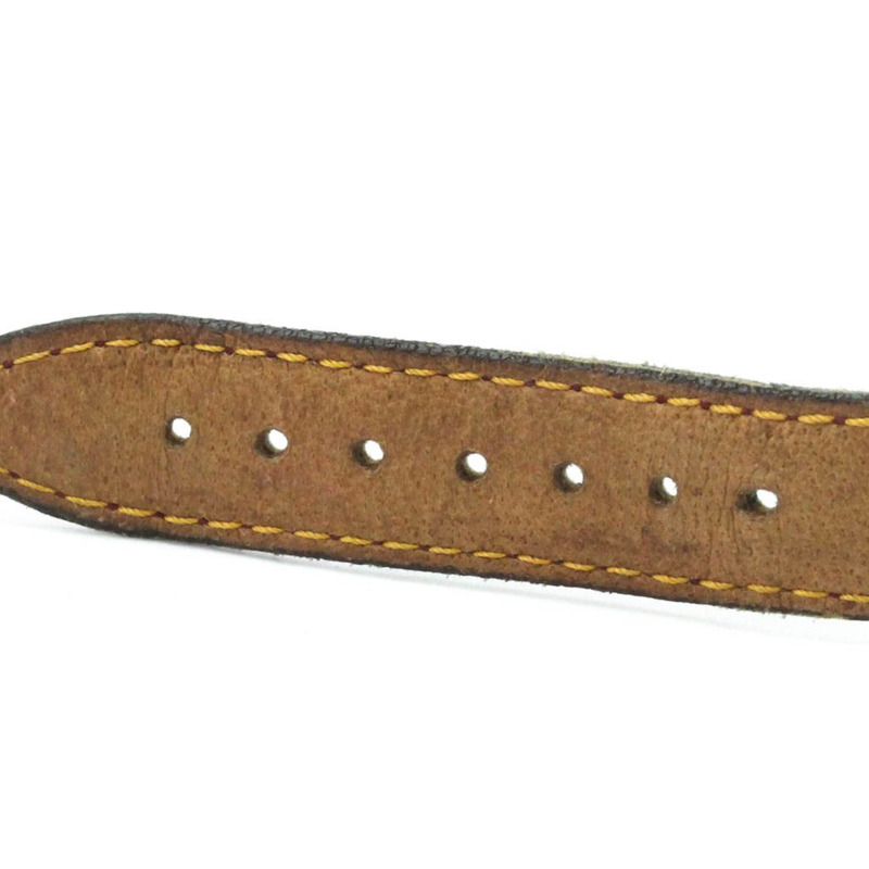 卡地亞 Tank Vermeil 鍍金皮革手動上鍊女士腕錶-6