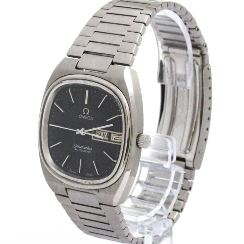 歐米茄海馬系列星期日曆型 Cal.1020 精鋼男士腕錶 166.0216 復古款-1