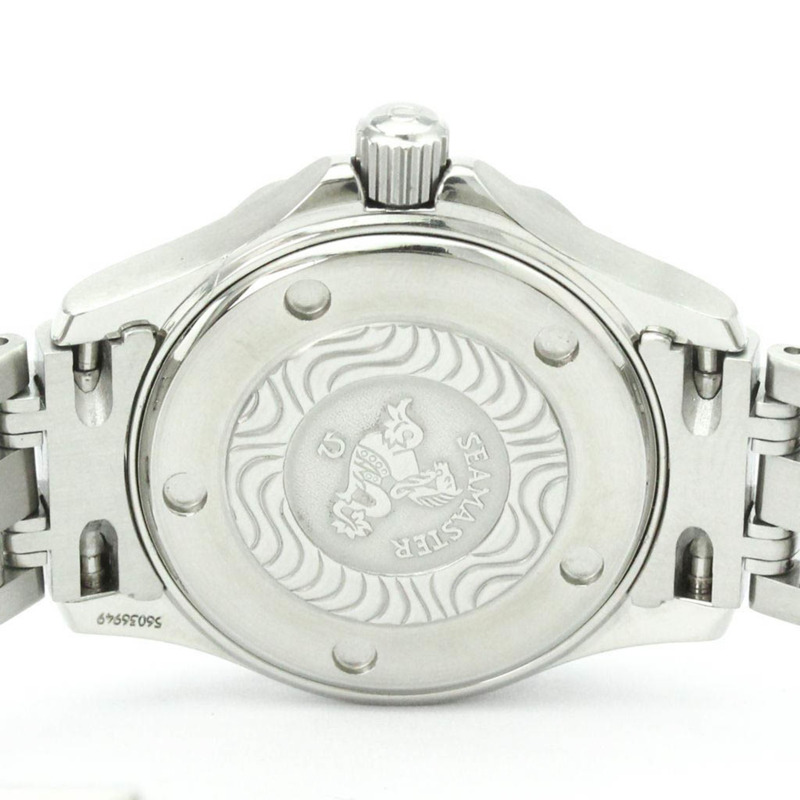 歐米茄海馬系列專業300公尺石英女錶 2582.80 拋光款-5