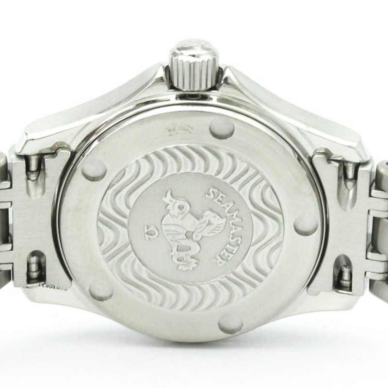 歐米茄海馬系列120公尺精鋼石英女錶 2581.81 拋光款-5