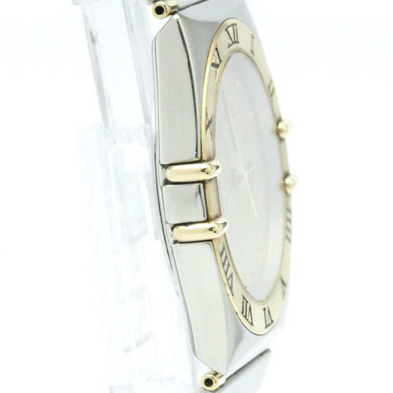 歐米茄星座系列18K金精鋼石英男士腕錶396.1070拋光款-8