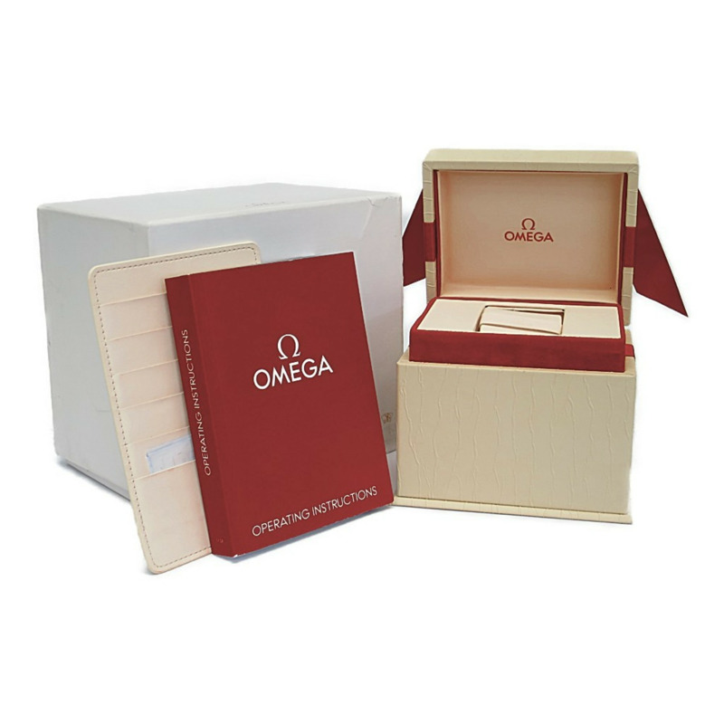 歐米茄碟飛系列尊貴鑲鑽珍珠貝母精鋼石英女錶 424.10.27.60.57.001-5