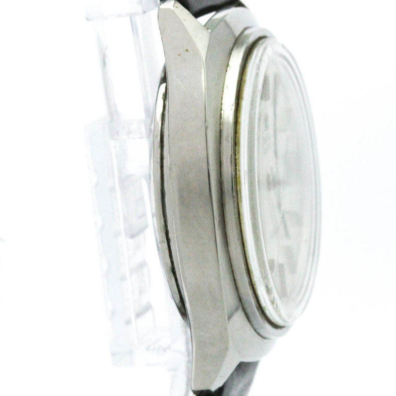 歐米茄海馬系列日期顯示精鋼皮錶帶石英男士腕錶 196.0072 復古款-7