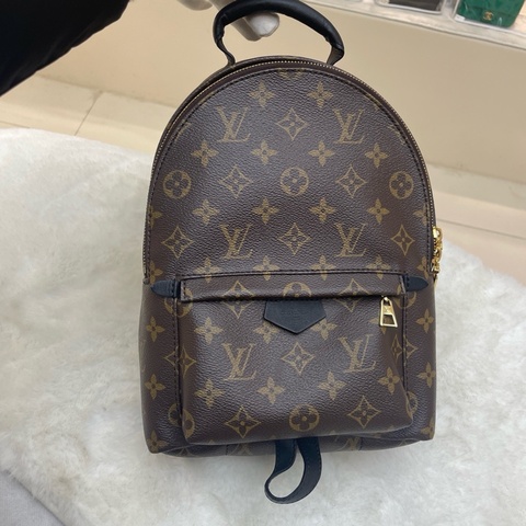 LV 路易威登 Palm Springs 老花雙肩包 小號 芯片款