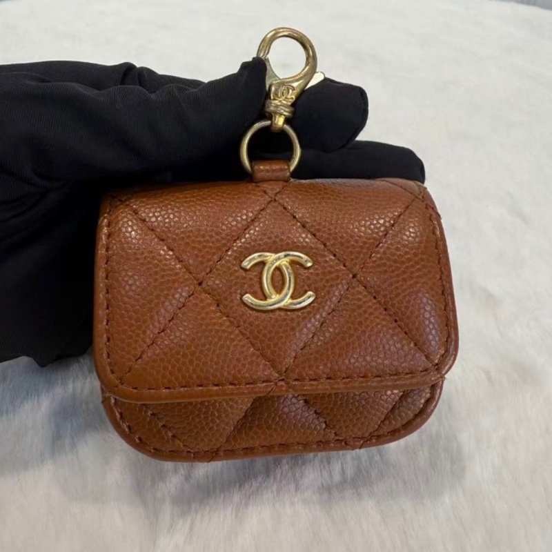 Chanel 焦糖色耳機包-7