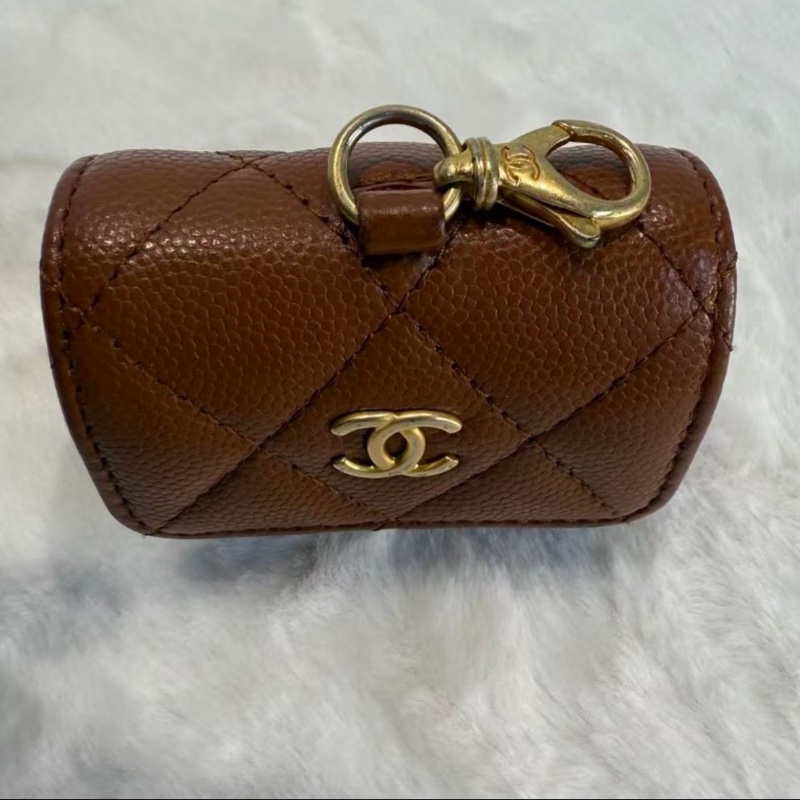 Chanel 焦糖色耳機包-15