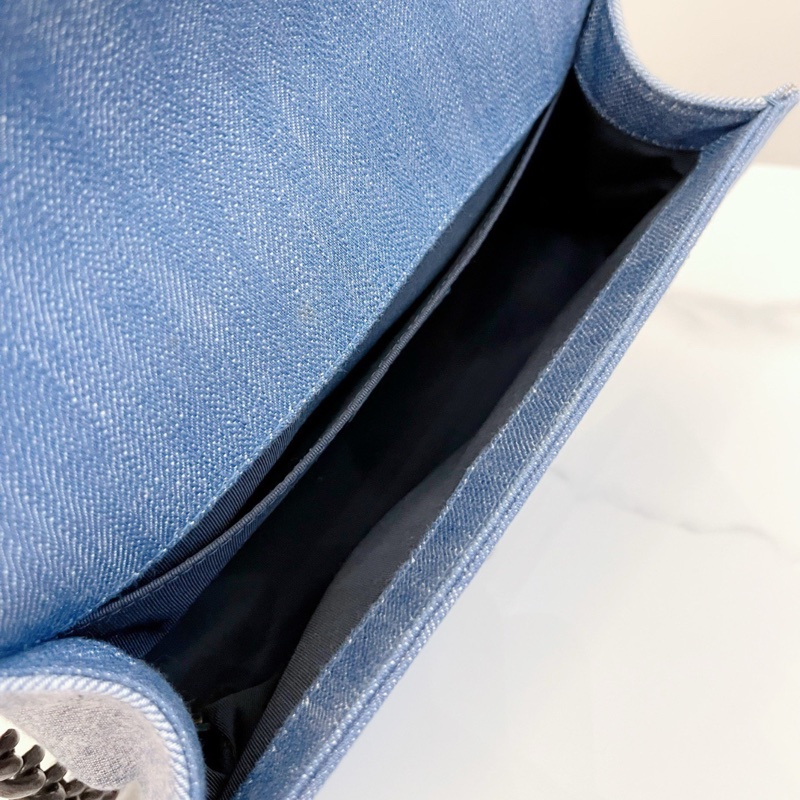 【98新 ✨ 全網最低價！】Leboy Chanel 牛仔丹寧V紋 潮酷-8