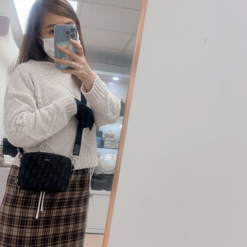 Dior 黑色老花相機包-15