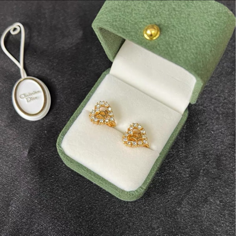 【全新✨ 全網最低價！】Dior金色 logo 耳環 耳飾 耳釘  （下單前先詢問庫存❗️）-2