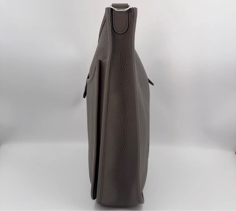 99新 Z刻 HERMES 愛馬仕 積雨雲灰 Evelyne 29銀扣-2