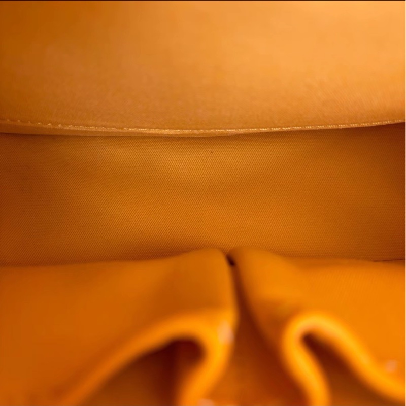 超難買✨吸睛日常款🍋Goyard戈雅亮黃色銀扣Belvedere 小號郵差包斜挎單肩包-13