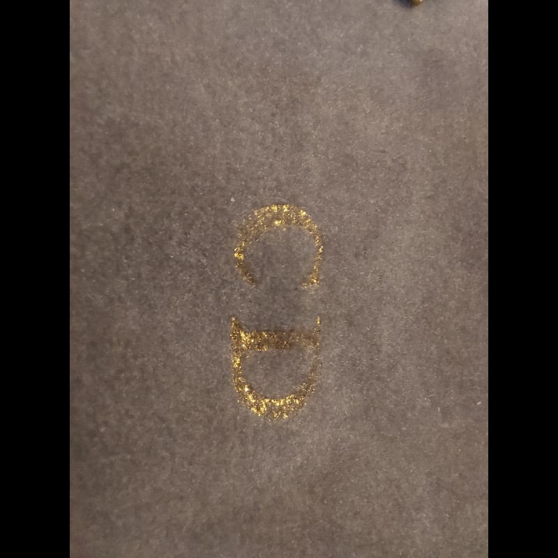 Dior日本中古黑金吊咀頸鍊-4