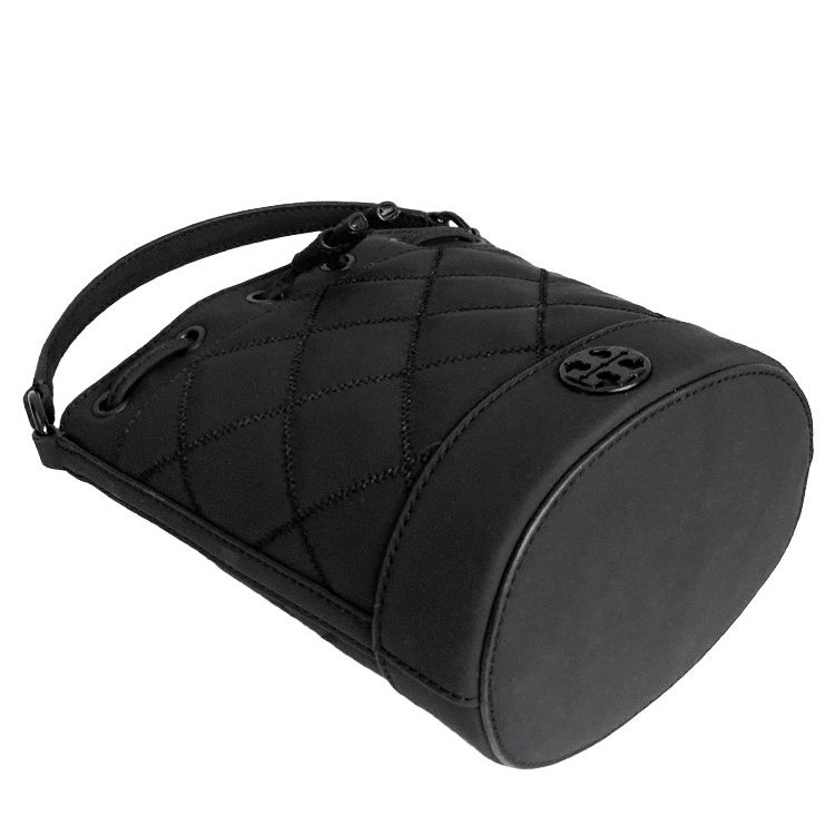 【TORY BURCH】霧面菱格紋兩用水統包-黑-3