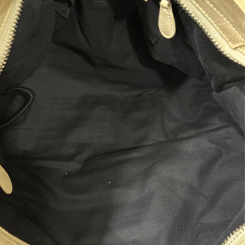 Balenciaga Giant City 白色銀扣機車包-8