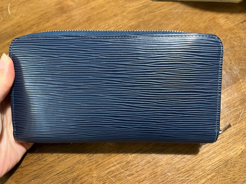 LV水波紋深藍色長夾-3