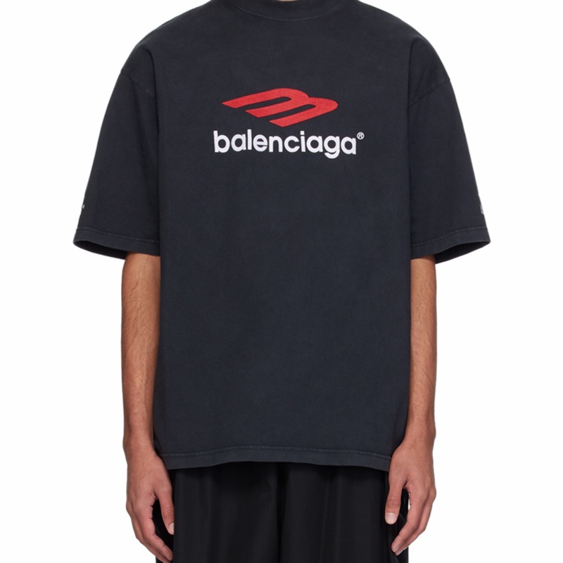 Balenciaga 男女同款 logo標識短袖T恤XXS XS S M L XL碼-0