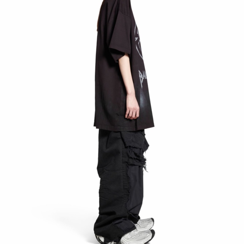 Balenciaga 男女同款 印花圖案T恤1 2 3 4碼-2