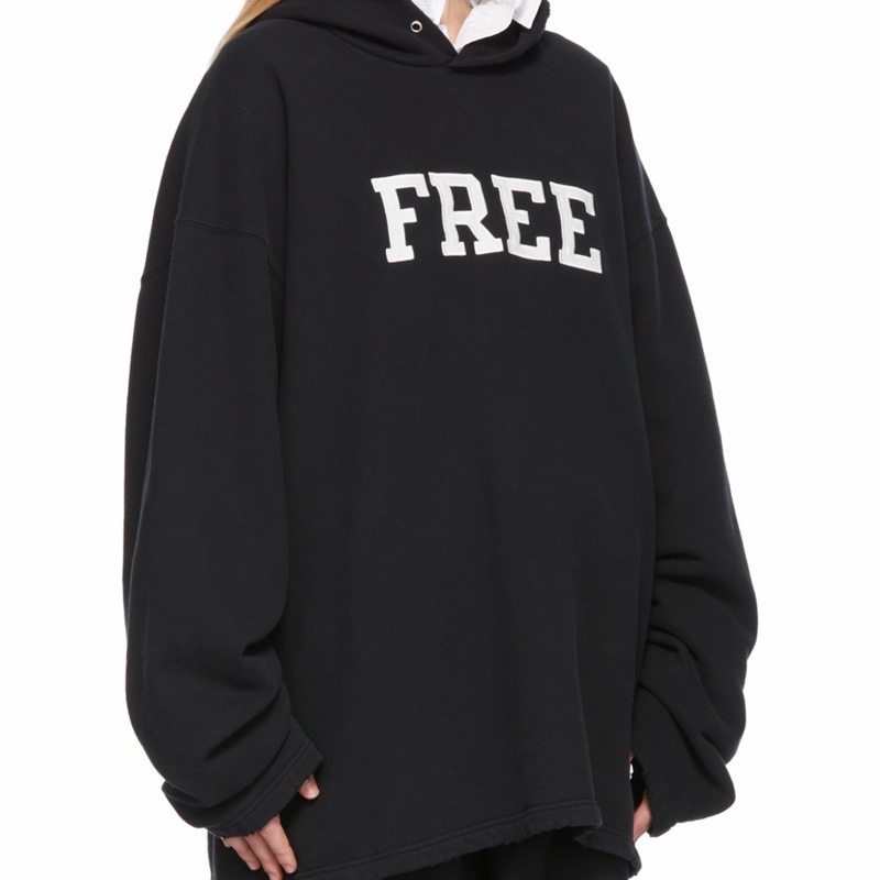 Balenciaga 男女同款 FREE無羅紋連帽衛衣-1