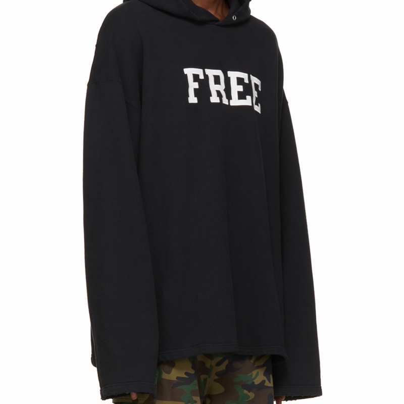 Balenciaga 男女同款 FREE無羅紋連帽衛衣-3