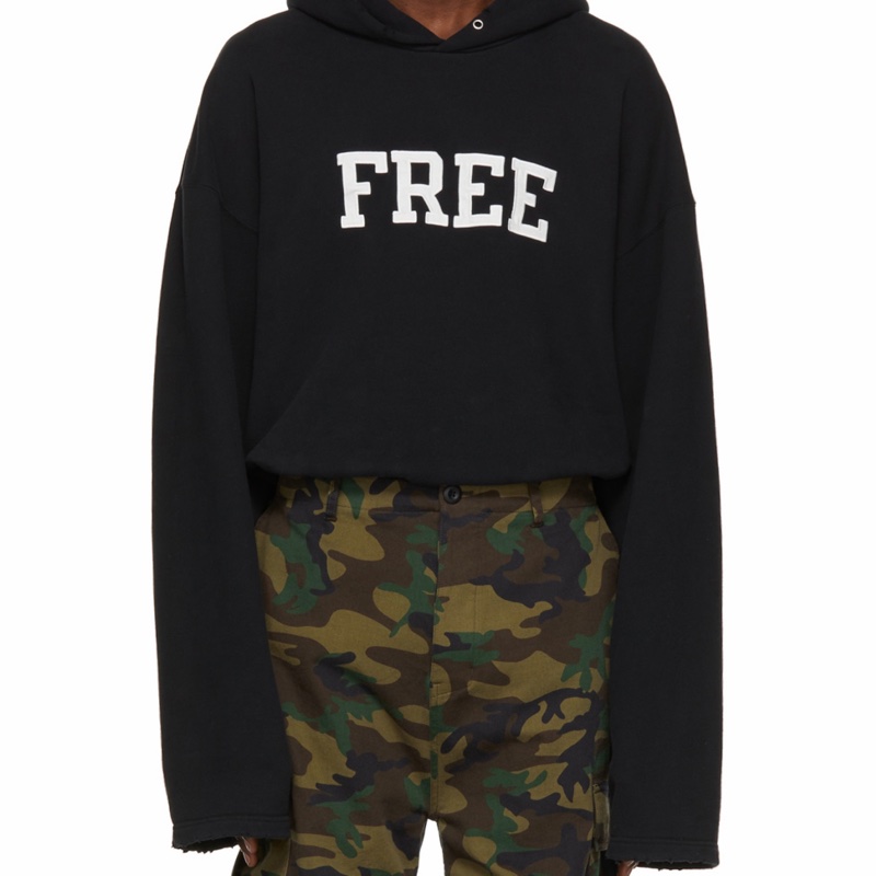 Balenciaga 男女同款 FREE無羅紋連帽衛衣-4
